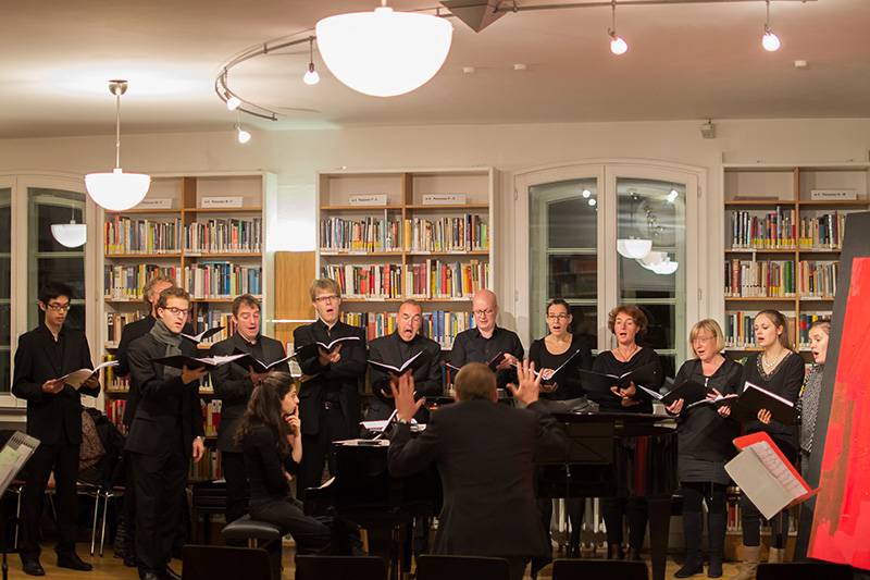 Vokalensemble des Bach-Vereins Köln, Cembalistin: Mariam Tonoyan, Künstlerischer Leiter: Thomas Neuhoff, Bonner Schumannhaus (Foto: Alexander Reischert) Thumbnail image